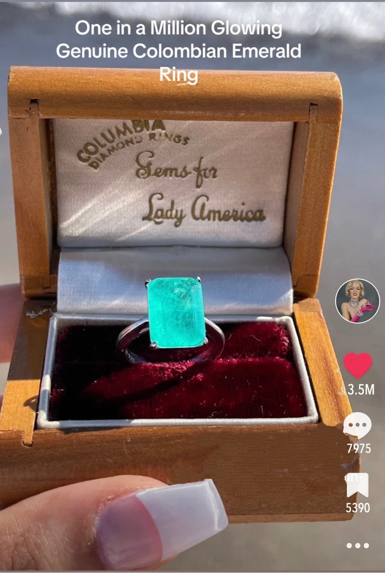 Glowing Genuine Colombian Emerald - Image 11