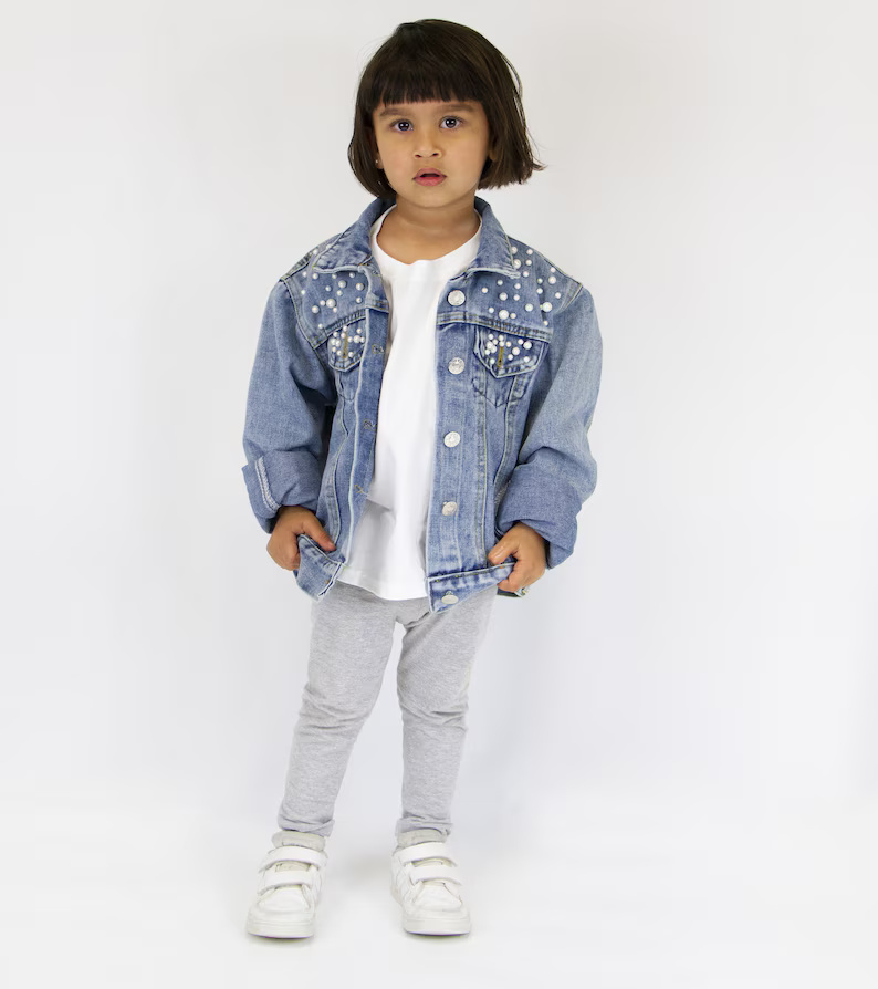 Blue Pearl Kid's Denim Jacket - Image 2