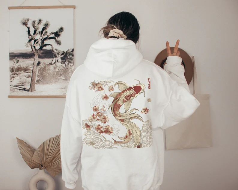 Koi Fish Hoodie - Image 5