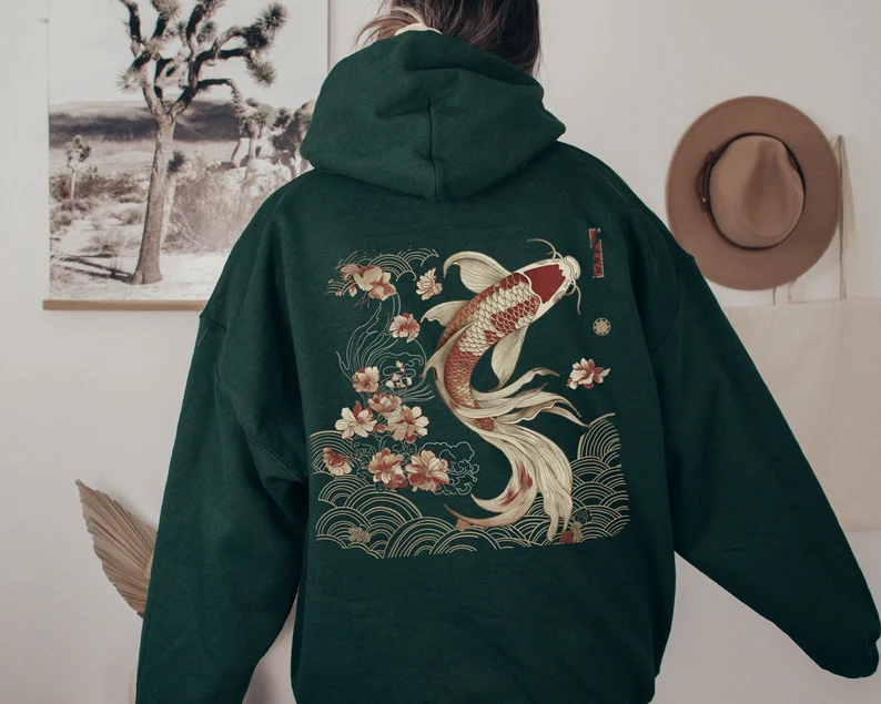 Koi Fish Hoodie - Image 8