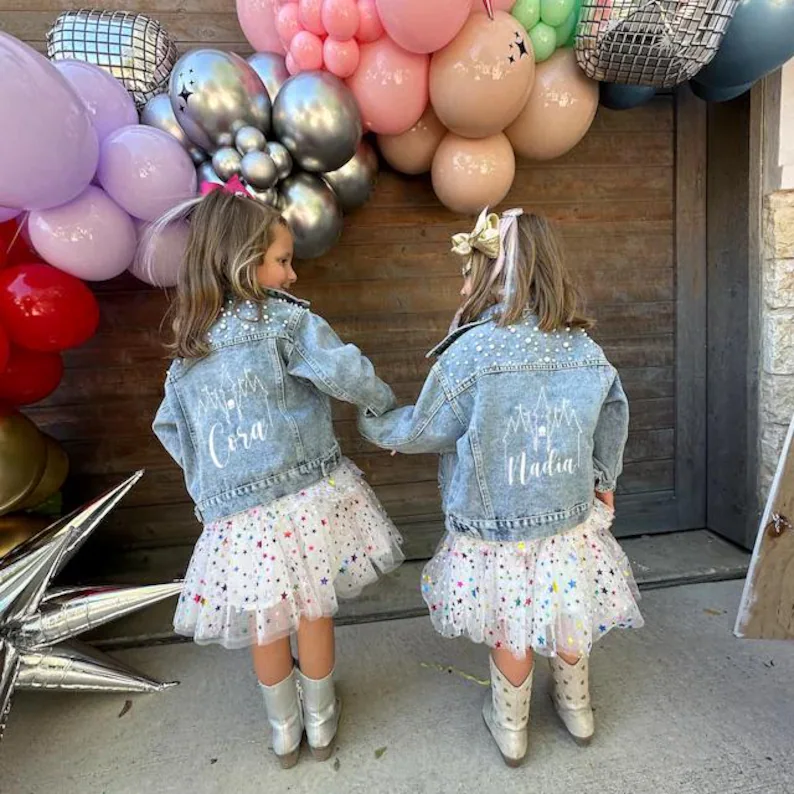 Blue Pearl Kid's Denim Jacket - Image 7