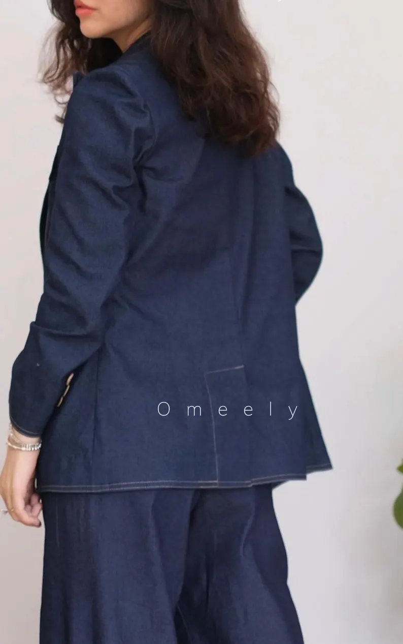 VINTAGE DENIM BLAZER - Image 4