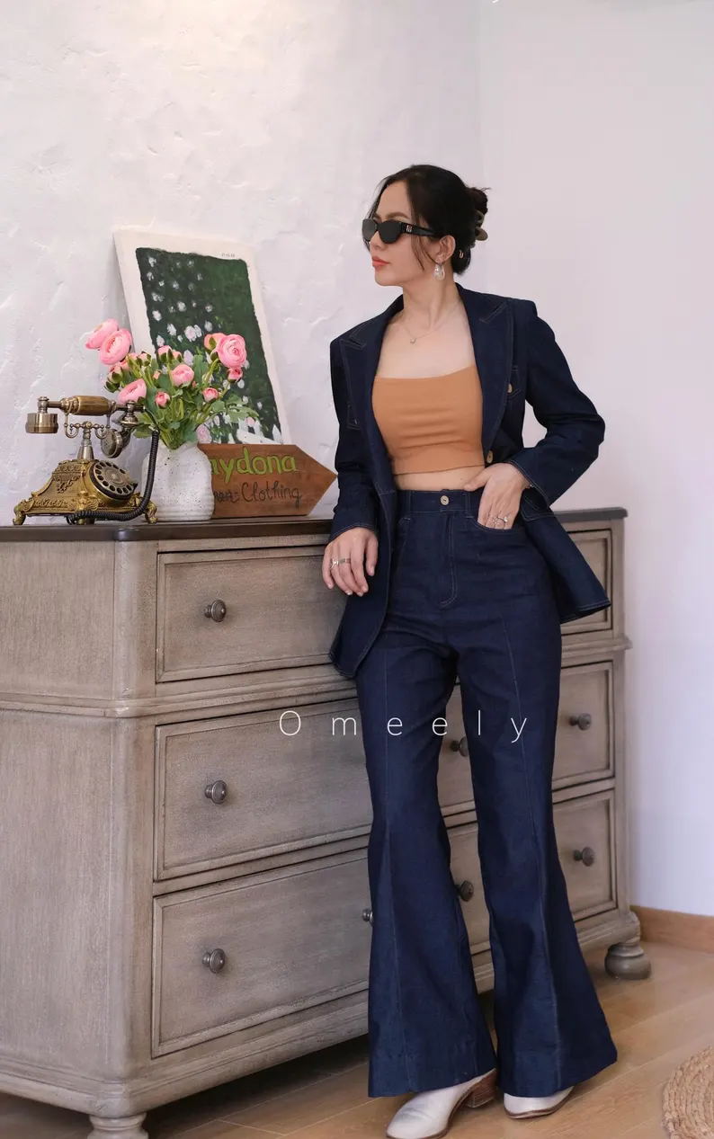 VINTAGE DENIM BLAZER - Image 6