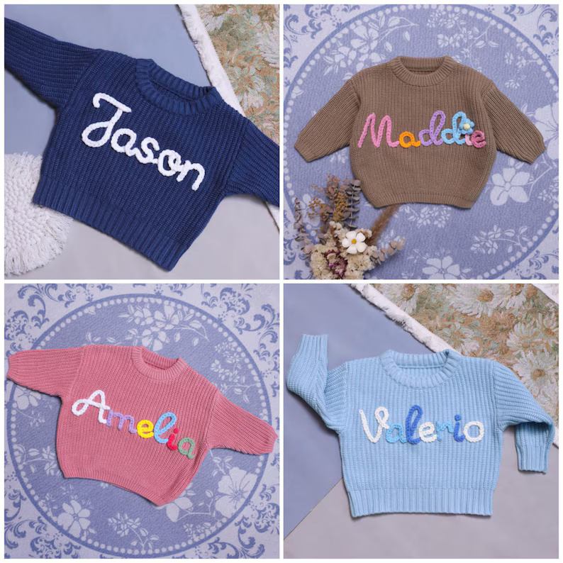 Baby Name Sweater - Image 4