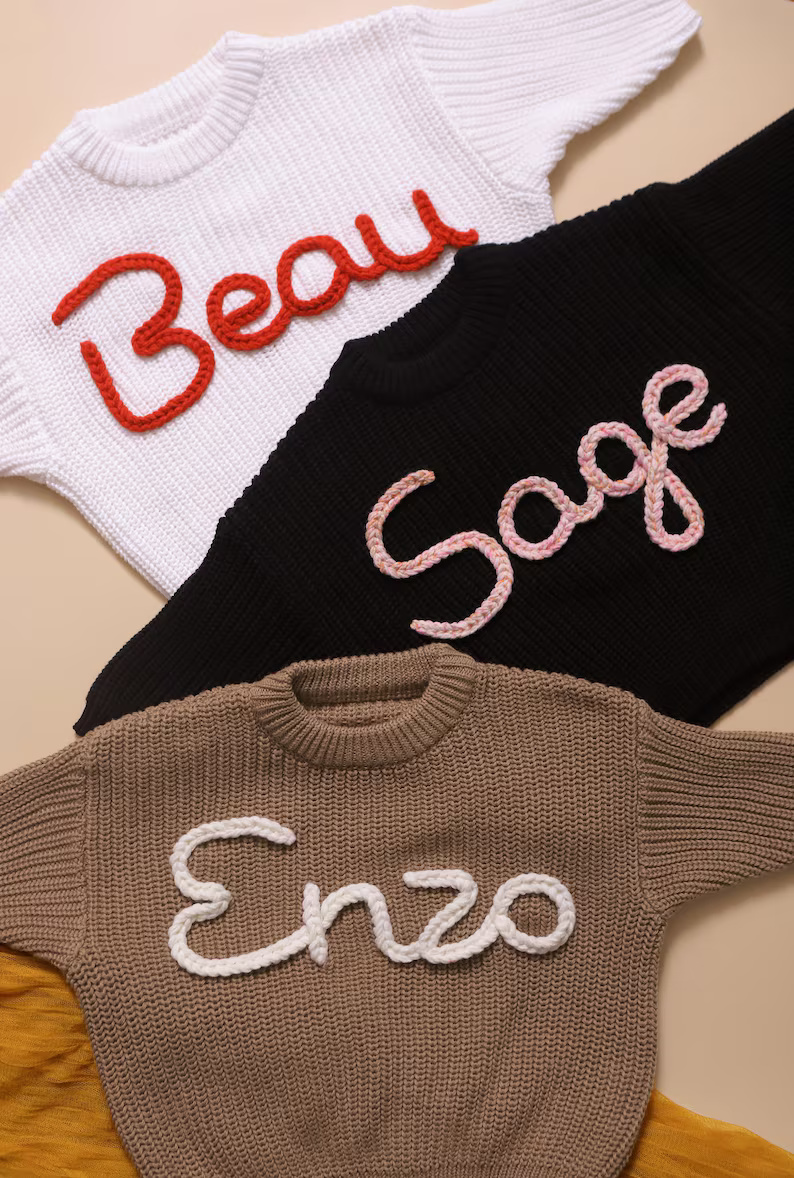 Baby Name Sweater - Image 5
