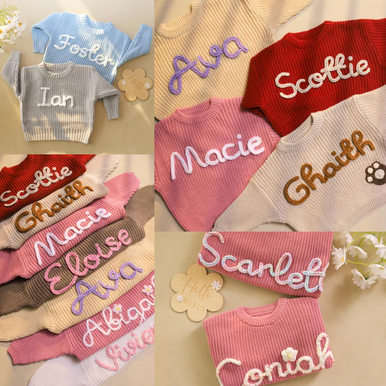 Baby Name Sweater - Image 6