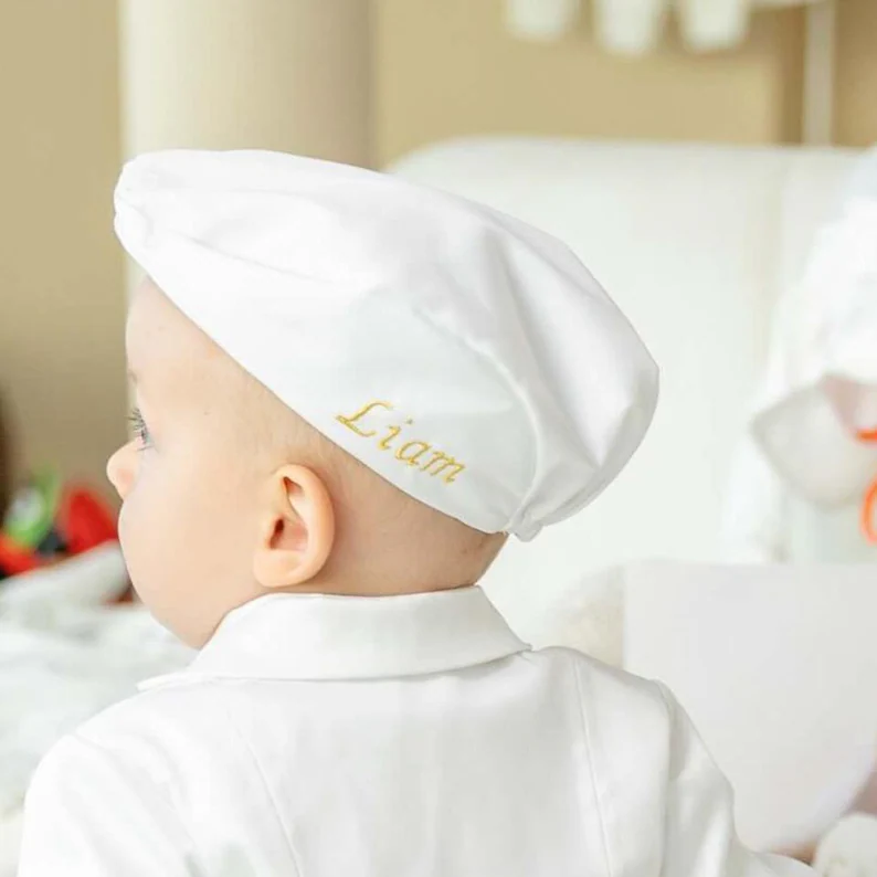 Boys Christening Outfit Romper - Image 4