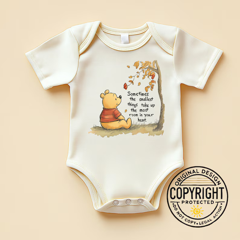 Pooh Newborn Bodysuit - Image 5