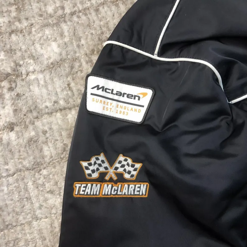 Bomber Black Jacket - Image 2