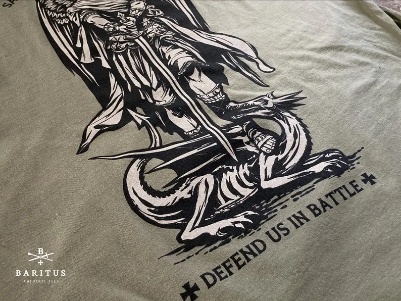 Saint Michael the Archangel Tshirt - Image 3