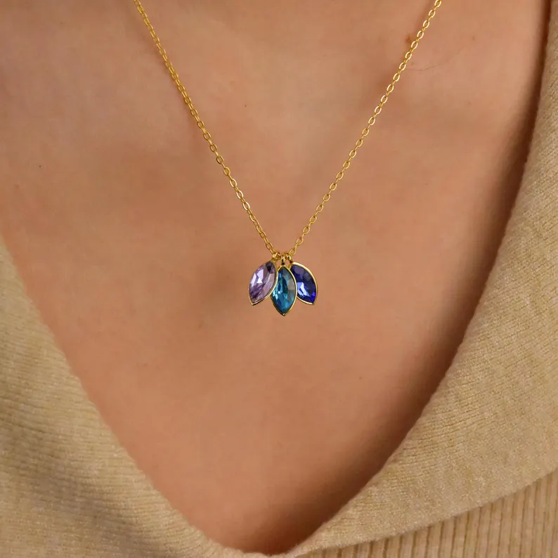 Family Birthstone Necklace - Image 4