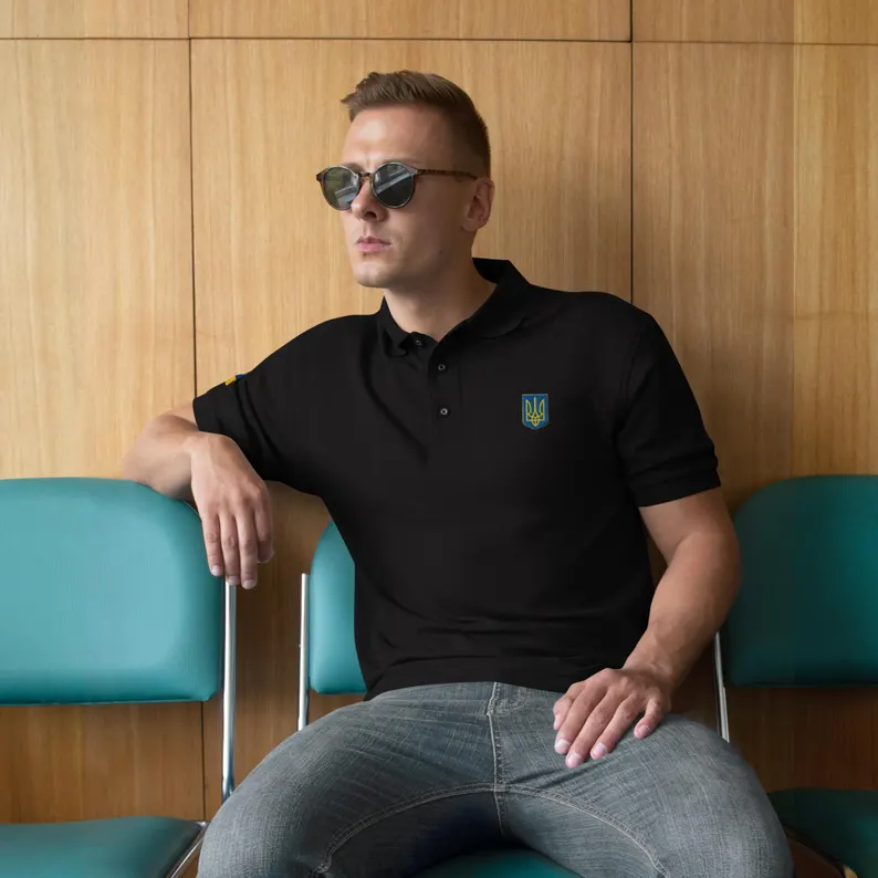 Embroidered Ukraine Polo - Image 6