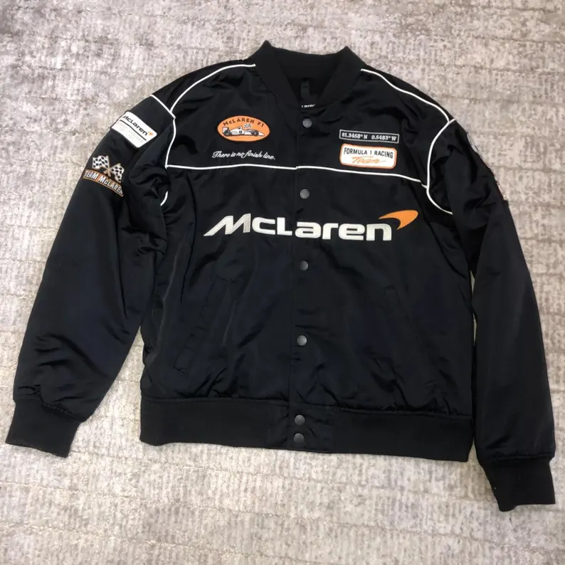 Bomber Black Jacket - Image 5